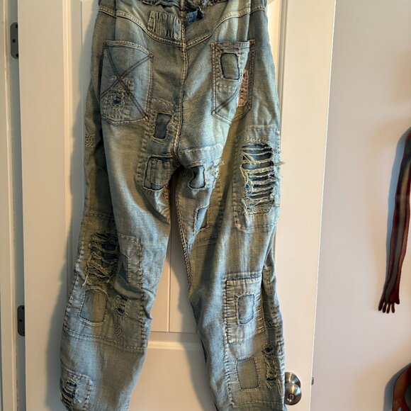 Magnolia Pearl Distressed Denim Pants - Blue - Picture 5 of 7